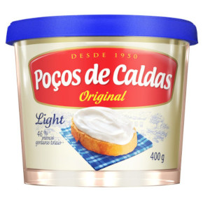 Poços de Caldas Requeijão Cremoso Original Light 400g