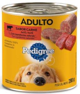 Pedigree Ração Úmida Cães Adultos Sabor Carne 280g