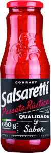Salsaretti - Molho de Tomate Gourmet Passata Rústica 680g