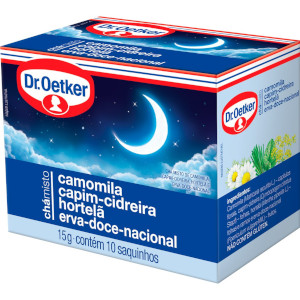 Dr. Oetker - Chá Misto de Camomila, Capim-Cidreira, Hortelã e Erva Doce 15g