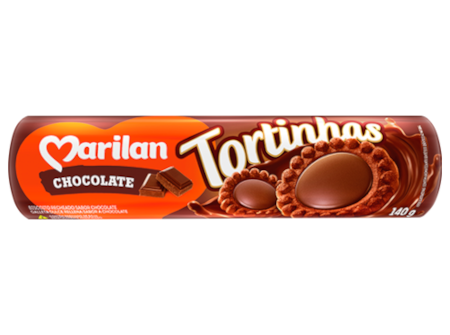 [1905.31.00] Biscoito Tortinhas Marilan Chocolate 140g