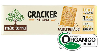 Mãe Terra - Biscoito Orgânico Integral Original Cracker 130g