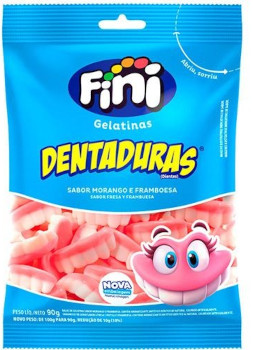 Balas de Gelatina Fini Dentaduras 90g