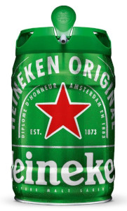 [2203.00.00] Heineken - Barril de Cerveja Lager Premium 5L
