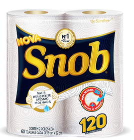 Snob - Papel Toalha Folha Dupla 2 Rolos
