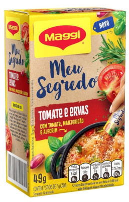 [2103.90.21] Maggi Tempero Granulado Meu Segredo Tomate e Ervas 49g