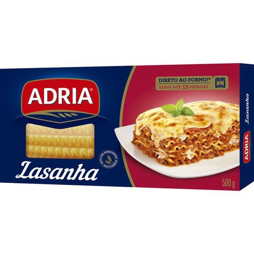 [1902.19.00] Adria - Massa para Lasanha Tradicional 500g
