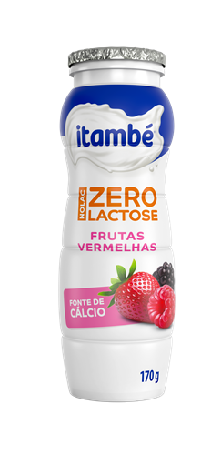Iogurte Líquido Itambé Zero Lactose Frutas Vermelhas 170g