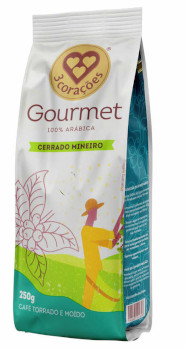 [0901.21.00] Café Torrado e Moído Gourmet Cerrado Mineiro 3 Corações 250g