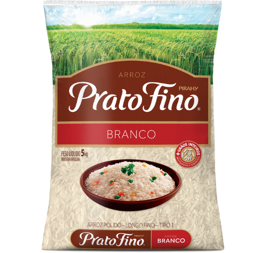 [1006.30.11] Arroz Branco Tipo 1 Prato Fino 5 Kg