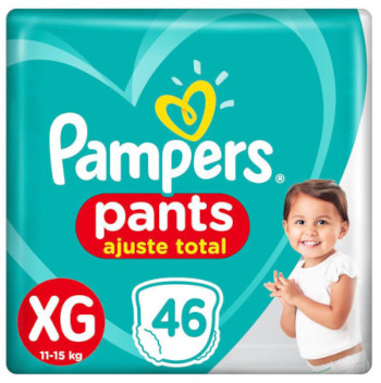 Pampers Fralda Pants Ajuste Total XG 46 Fraldas