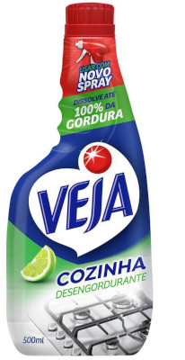 Veja Desengordurante Spray Cozinha Limão Refil 500ml