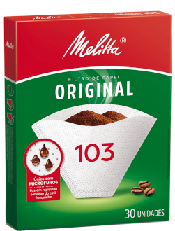 Melitta - Filtro de Papel Original 103 Caixa 30 Unidades
