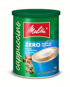 Melitta - Pó para Preparo de Cappuccino Zero Açúcar 140g