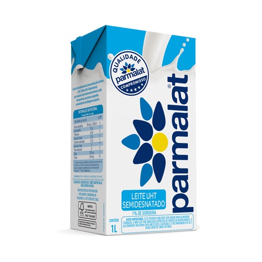Leite UHT Semidesnatado Parmalat 1L