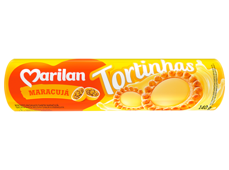 [1905.31.00] Biscoito Tortinhas Marilan Sabor Maracujá 140g