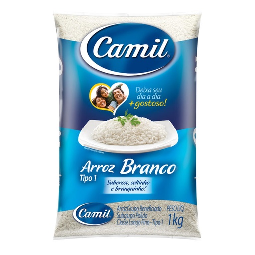 [1006.30.11] Arroz Branco Camil Tipo 1 pct 1kg