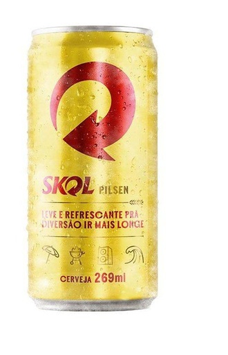 Cerveja Skol Lata 269ml