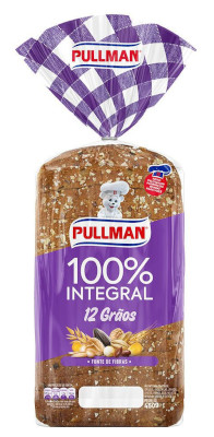 Pullman - Pão de Forma 12 Grãos 100% Integral 450g