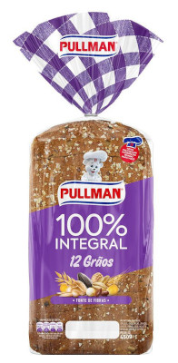 [1905.90.10] Pullman - Pão de Forma 12 Grãos 100% Integral 450g