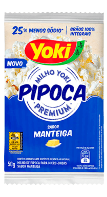 [1005.90.10] Pipoca Micro-Ondas Yoki Sabor Manteiga 50g