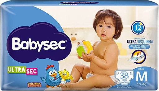Babysec Fralda Infantil Descartável M 38 Fraldas