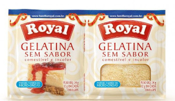 Royal - Gelatina em Pó sem Sabor Incolor 2x12g
