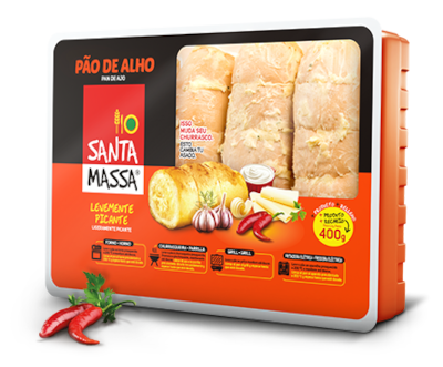 [1905.90.10] Santa Massa - Pão de Alho com Pimenta 400g