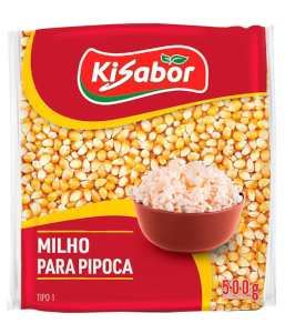 Milho para Pipoca Tipo 1 Kisabor 500g