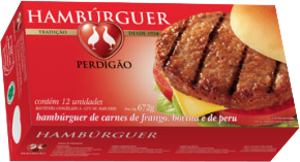 Hamburguer Bovino Tradicional Perdigão 672g