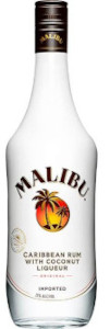 Caribean Rum With Coconut Liqueur Original Malibu 750ml