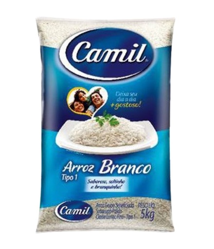 [1006.30.11] Arroz Camil Polido Longo Fino Tipo 1 pct 5kg