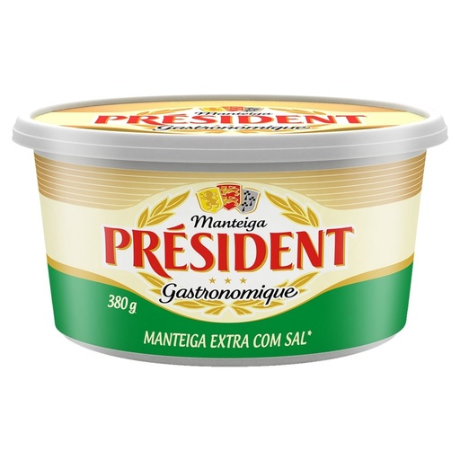 Manteiga Extra com Sal Président 380g