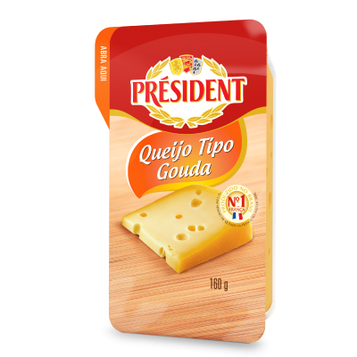 Queijo Tipo Gouda Fracionado Président 160g