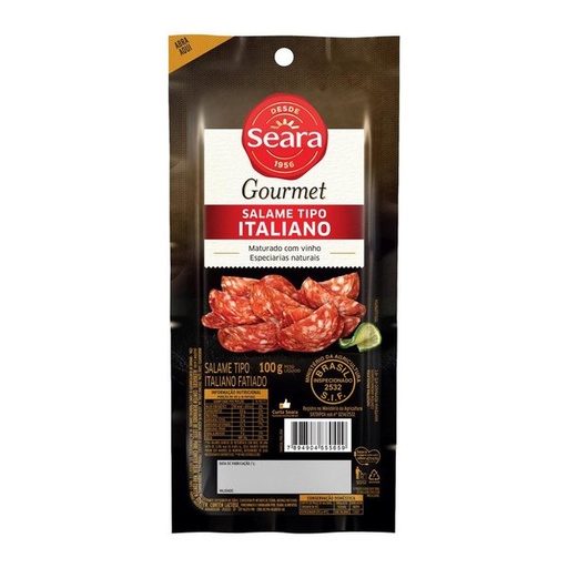 Salame Italiano Fatiado Gourmet Seara 100g