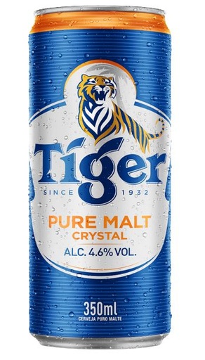 [2203.00.00] Tiger · Cerveja Pure Malt Crystal 350ml