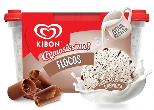 Kibon - Sorvete Sabor Flocos 1,5L