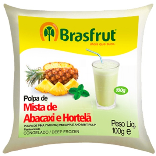 Brasfrut - Polpa de Abacaxi com Hortelã 100g