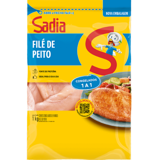 Filé de Peito Sadia Congelado um a um 1kg