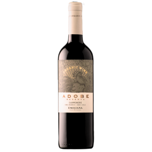 [2204.21.00] Vinho Tinto Carmenere Orgânico Adobe Reserva 750ml (Chile)