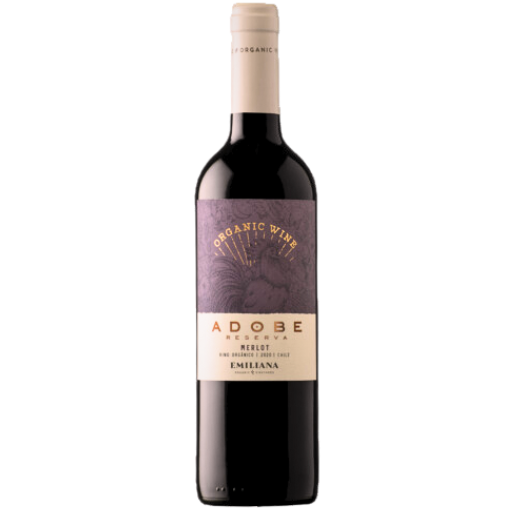 Vinho Tinto Merlot Orgânico Adobe Reserva 750ml (Chile)