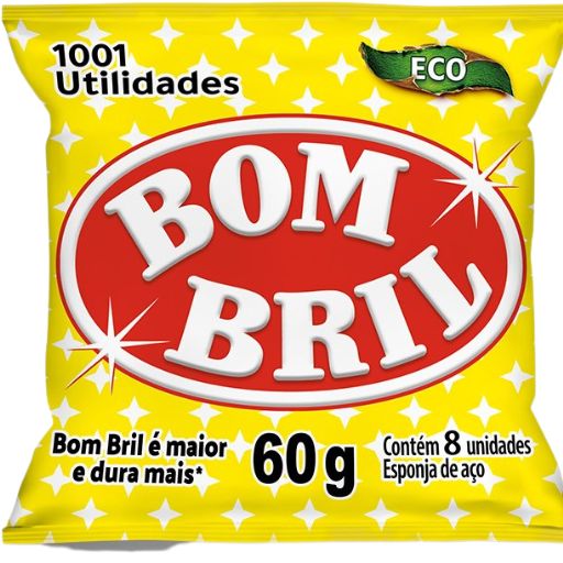 [7323.10.00] Esponja de Aço Bombril 60g com 8 unid.