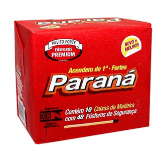 [3605.00.00] Fósforo de Segurança Paraná 10 cx com 40 palitos