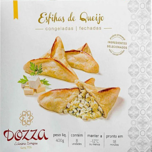Esfiha Dozza Queijo Fechada congelada 400g 