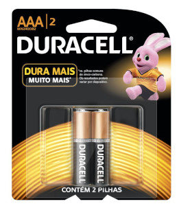 Pilha AAA Duracell 2 Unidades