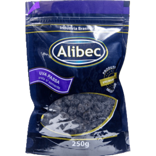 [0806.20.00] Uva Passa Preta Sem Semente Alibec 250g 