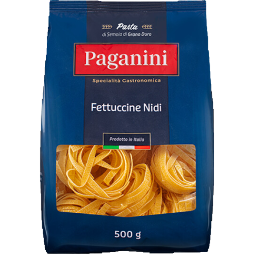 [1902.19.00] Macarrão Fettuccine Nidi Paganini 500g