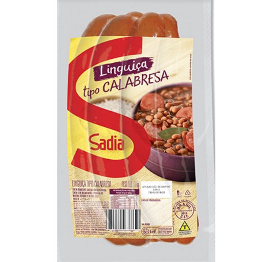 [1601.00.00] Linguiça Tipo Calabresa Sadia 400g