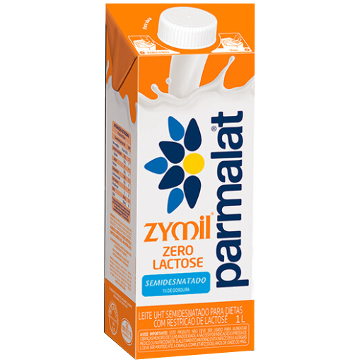 Leite Parmalat Zymil Zero Lactose Semidesnatado 1L