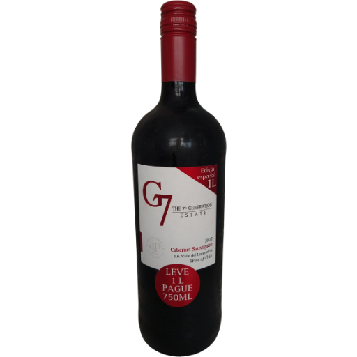 Vinho Fino Tinto Seco G7 Cabernet Sauvignon 1L (Chile)